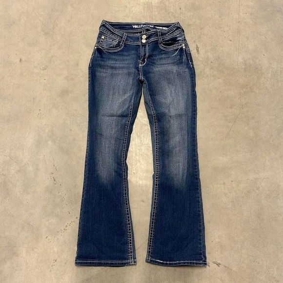 American Vintage Denim - Y2K Dark Wash Flared Wide Leg Bootcut Fall Essential Jeans